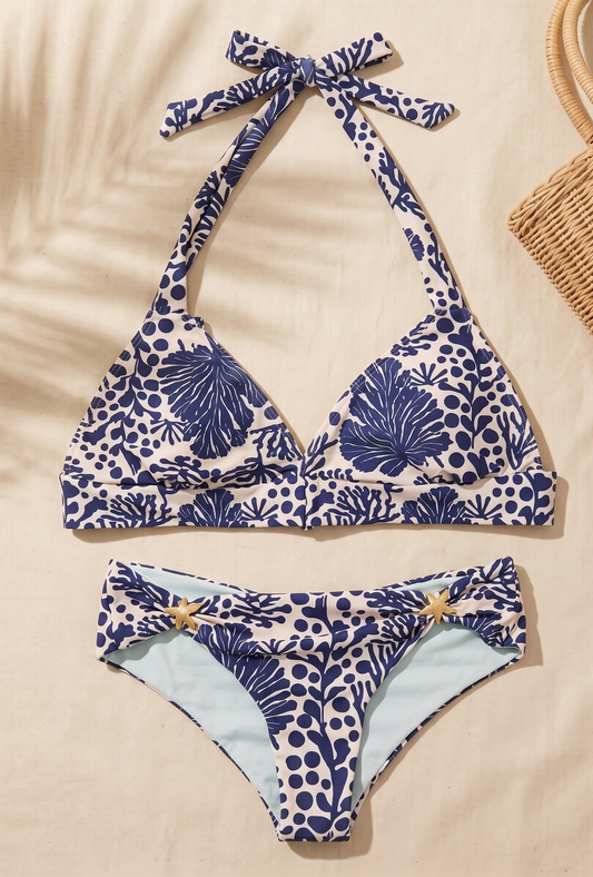 Bikini Paloma Coral Azul
